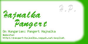 hajnalka pangert business card